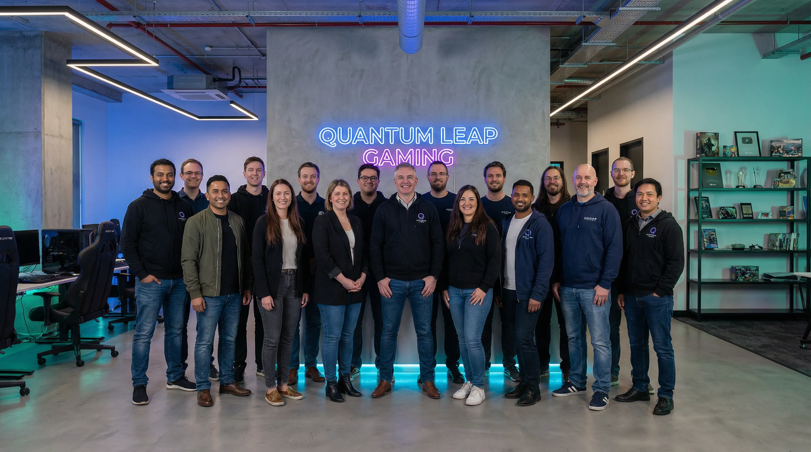 PG娱乐城专业团队合影